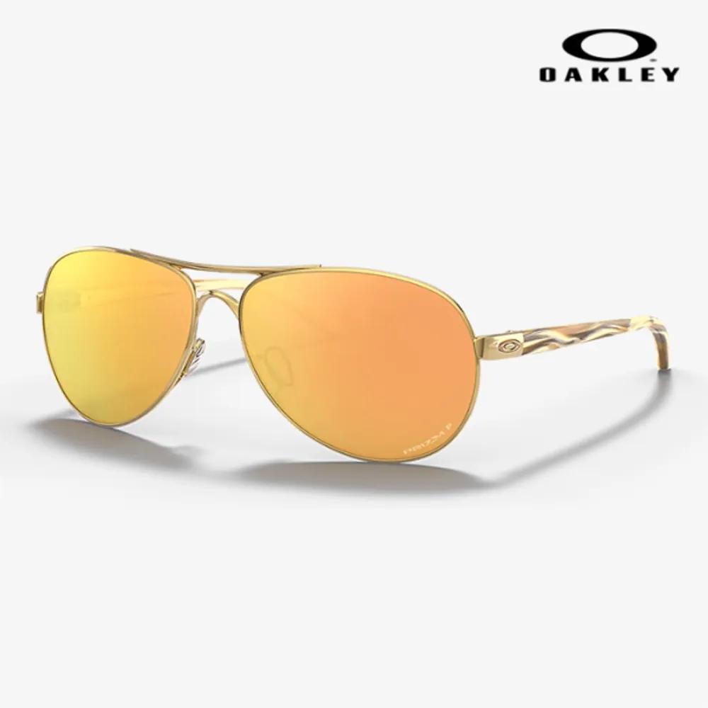 

[Oakley] Oakley Casual Polarized Aviator Sunglasses Feedback Rose Gold