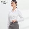 FaPai Women's V-Neck Wrinkle-Free Cotton Shirt