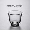 Glass Master Men's Gongfu Tea Cup - High Transparency, Heat Resistant, Personal Use Tasting Cup