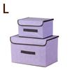Linen-Like Fabric Storage Box Foldable Storage Box For Books And Toys Dustproof Storage Box With Lid Large storage box