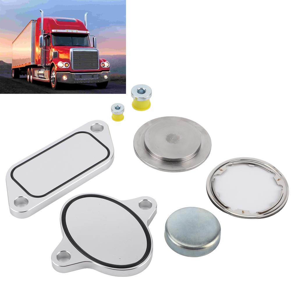 EGR Delete Plug with Gaskets Kit EGR Cooler Eliminate Fit for Cummins ISX CM871 Engine