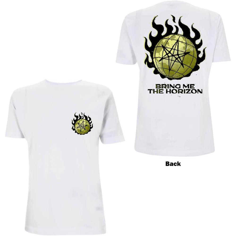 Bring Me The Horizon Unisex Tshirt Globe (Back Print) S