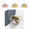 Women Solid Color Pu Shoulder Bag With Zipper Closure For Street Style