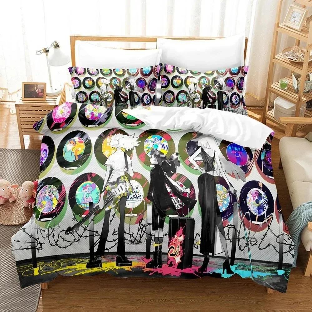 Fashion Music Game Muse Dash Beding Set Printed Bed Linen Set With Pilowcase Soft Duvet Cover Soft Single Double Quen Super King-Sized Dimensionsd