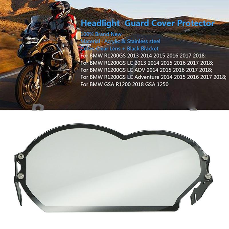 Rhyming Transparent Lens Cover Headlight Guard Protector For BMW GS R 1200 R1200GS R1200GSA Adv R1200 GS Oil cooled