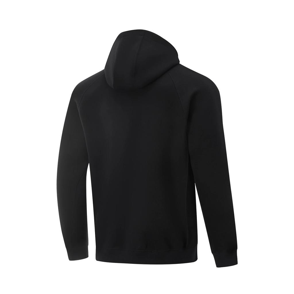 Li Ning Professional Basketball Series Solid Color Hooded Comfortable Breathable Versatile Sports Hoodie Men hoodies Black AWDV229-2