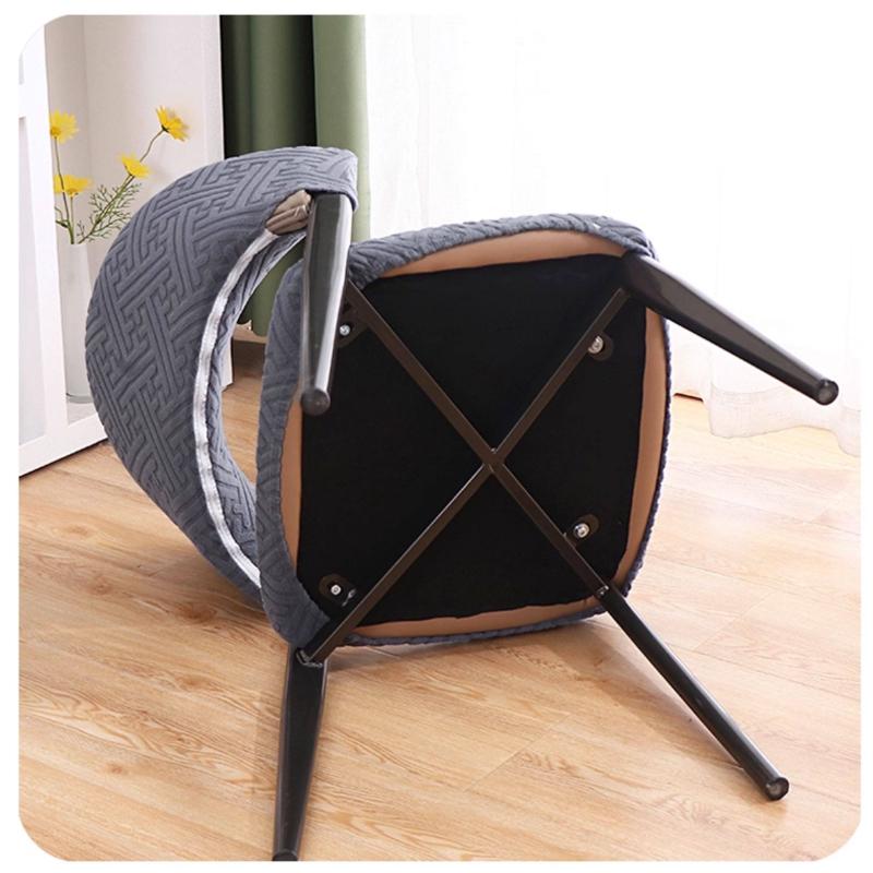 1/2/4Pcs Curved Backrest Wood Backrest Arm Chair Cover Split Chair Slipcovers Dustproof Seat Protector Removable