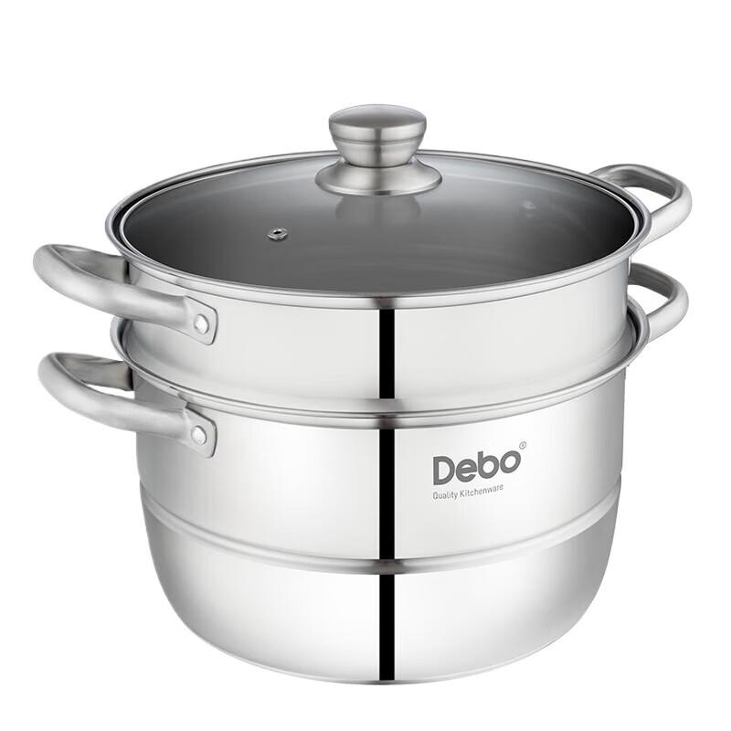 DeBao Stainless Steel Double Layer Steamer Pot