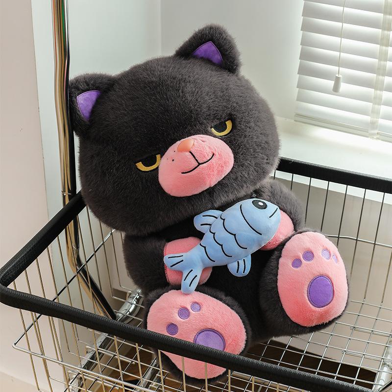 

Милый дьяволенок мяу мяу кукла плюшевая игрушка девочка спит с куклой теплое сердце чтобы сопровождать подарок на день рождения подруги 30cm（0.32kg）