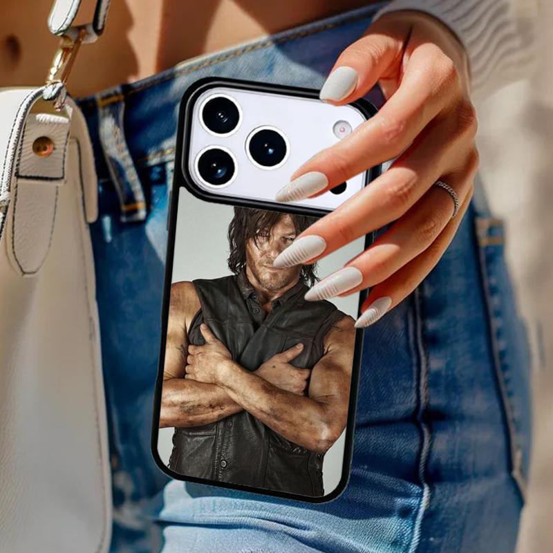 

The Walking Dead Daryl Dixon soft Phone Case For iPhone 17 Air 14 15 13 12 Max Cover For Apple 16e 11 Pro Max Plus Coque iPhone 16pro