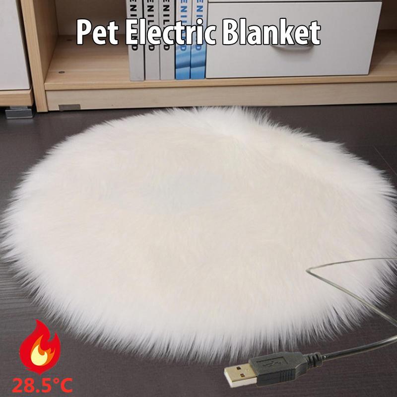 Pet Heated  Blanket Warm Dog Bed Mat Indoor Pet Good Thermal Insulation Effect Heating Pads for Cats Dogs with USB Electric Pads
