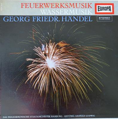 Disque vinyle DAS PHILHARMONISCHE STAATSORCHESTER Georg Friedr. Handel Musique de feux d'artifice E152 Europe Allemagne Classique Occasion