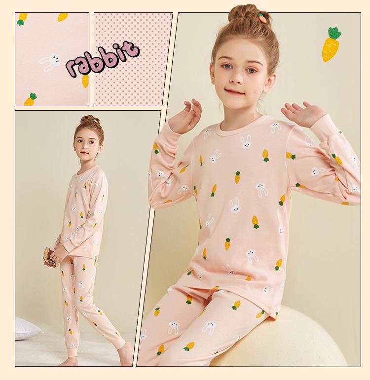 Kids' Autumn-Winter Cotton Thermal Underwear Set – Class A Boys & Girls Pajamas