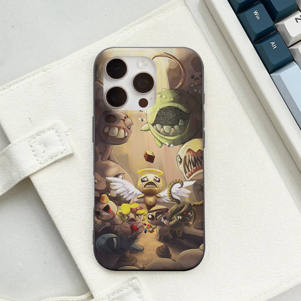 Game The Binding Of I-Isaac Corrugated Stripe Phone Case For IPhone 17 16 15 14 13 12 11 Pro Max Plus Pro Shockproof Cover