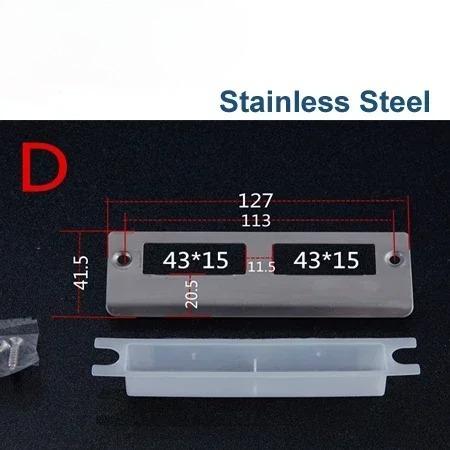 Door Lock Plate Clip Stainless Steel for Gate Home Bedroom Bathroom Door Hardware HA1021 H