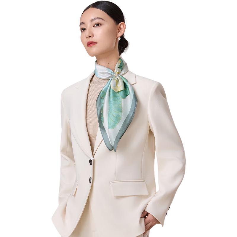 

Shanghai Story Women s 100% Mulberry Silk Printed Square Scarf 65cm x 65cm