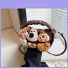 Cute Plush Toy Cartoon Handbag For Girls Kids Animal Pattern Oxford Fabric Bag