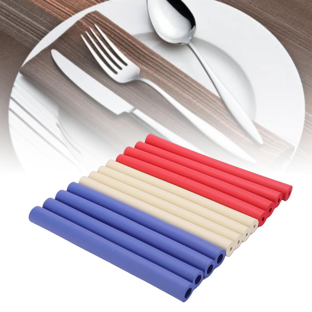 12pcs Foam Grip Tubing Non Slip Adaptive Utensils Grip Tubing Soft Cuttable Sponge Handle Cover