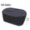 Cleaning Patio Furniture Cover Pool Tank Ice Bath Cover Secure Drawstring Feature Black Pool Cover Multiple Size Options