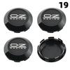 1 Juego/4 Piezas Diámetro Exterior 76MM / Diámetro Interior 72MM Tapa Para Llantas Tapacubos Centrales con Logo OZ Tapa de Rueda de Coche Deportivo Tapacubos