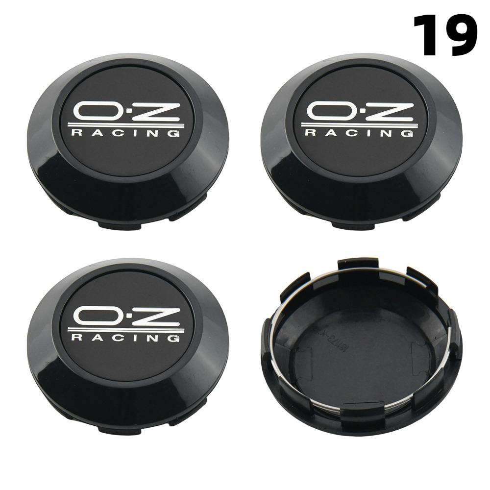 1 Juego/4 Piezas Diámetro Exterior 76MM / Diámetro Interior 72MM Tapa Para Llantas Tapacubos Centrales con Logo OZ Tapa de Rueda de Coche Deportivo Tapacubos