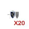MOC Medieval Building Blocks Character Accessories Shields Armor Vests Warhorses Flags Set Mounts Toy Gifts Compatible Bricks