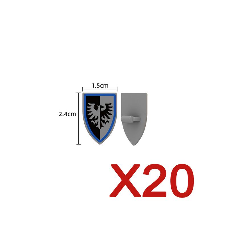 MOC Medieval Building Blocks Character Accessories Shields Armor Vests Warhorses Flags Set Mounts Toy Gifts Compatible Bricks