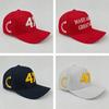 Charlie Kirk Hat Gold Embroidery USA 47 Baseball Cap for Men Women Republican Gift Hats White