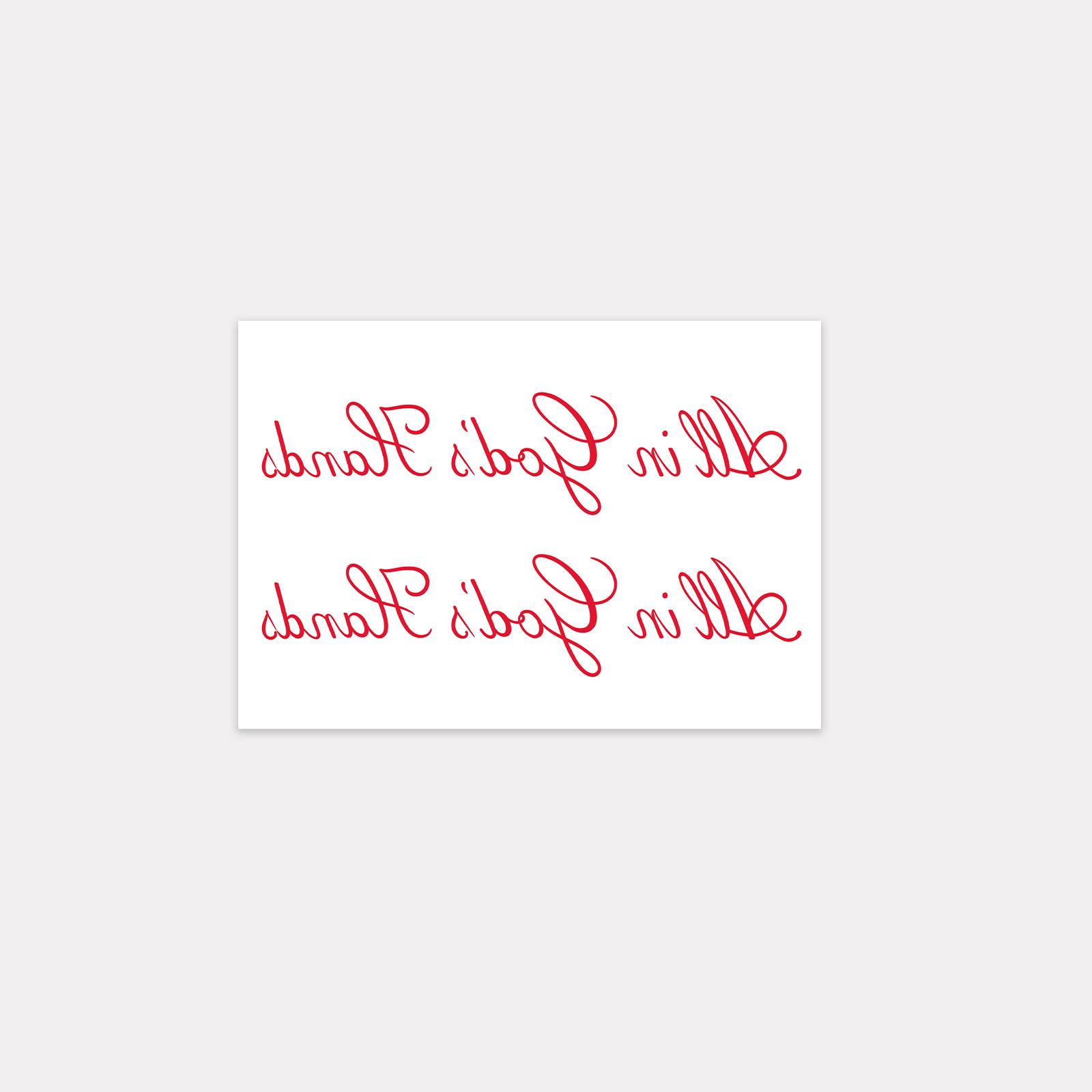 English Short Sentences Tattoo Stickers High-End Sense Niche Simple Dark Tattoo Stickers 10*7