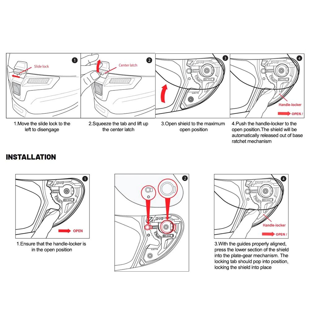 Motorcycle Helmets Visor Helmet Lens Visor Plating Uv Protection Motorcycle Lens Faceshield for HJC HJ-26 HJ-10 HJ-70 RPHA11