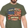 Born In the USA T-Shirt | American Flag Vintage Patriotic Tee