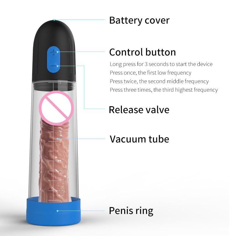 Penis-trener Automatisk treningsmassasjeapparat Lader mannlig flykopp Vakuumonani