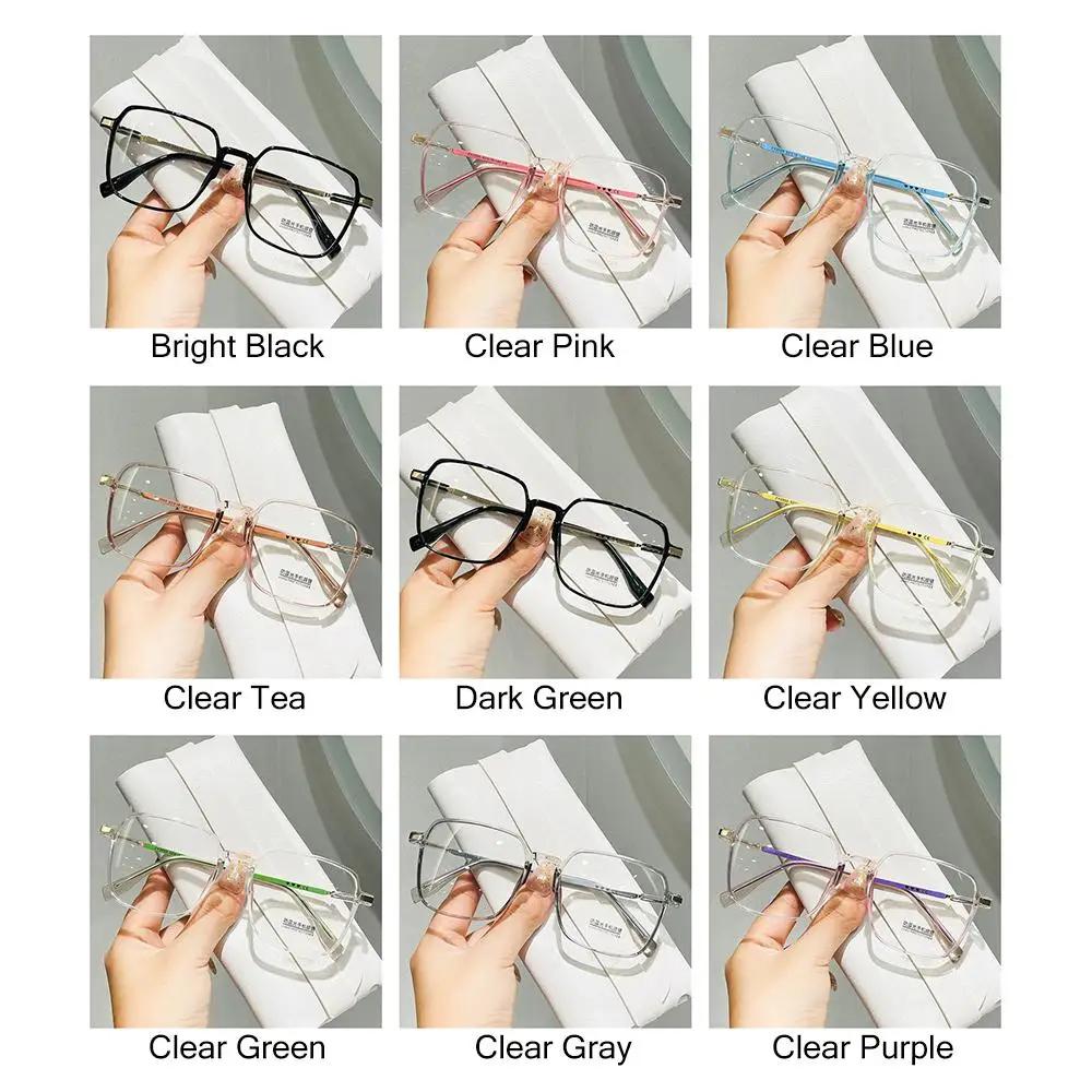 Square Blue Light Blocking Glasses Man And Women Black Oversized Optical Eyeglasses Vision Spectacles Big Frame Computer Eyewear