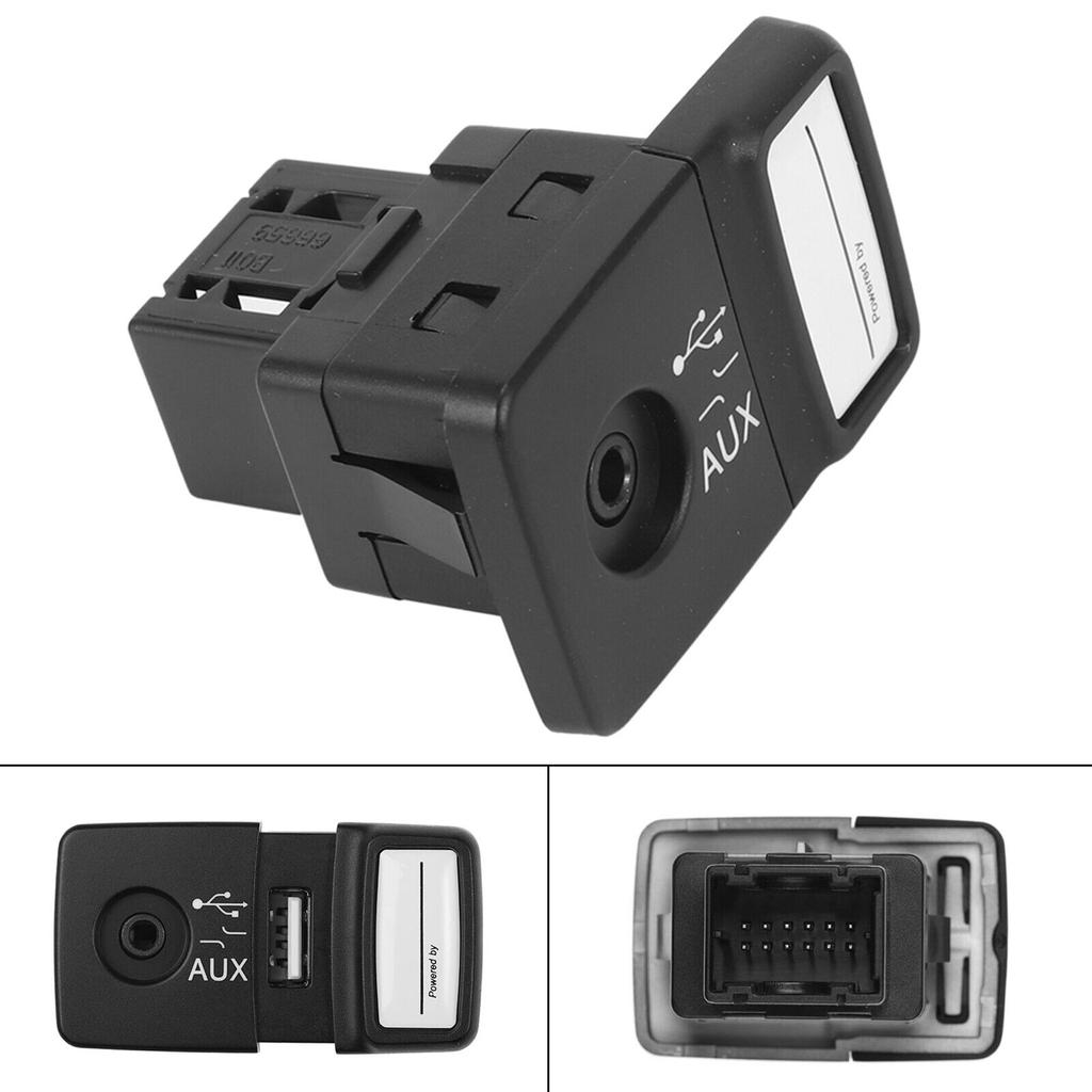 Car Media Player AUX USB Port Socket Compatible for 500 PuntoAbarth 735547937 Auxiliary Input JacksSwitch StereosAdapter