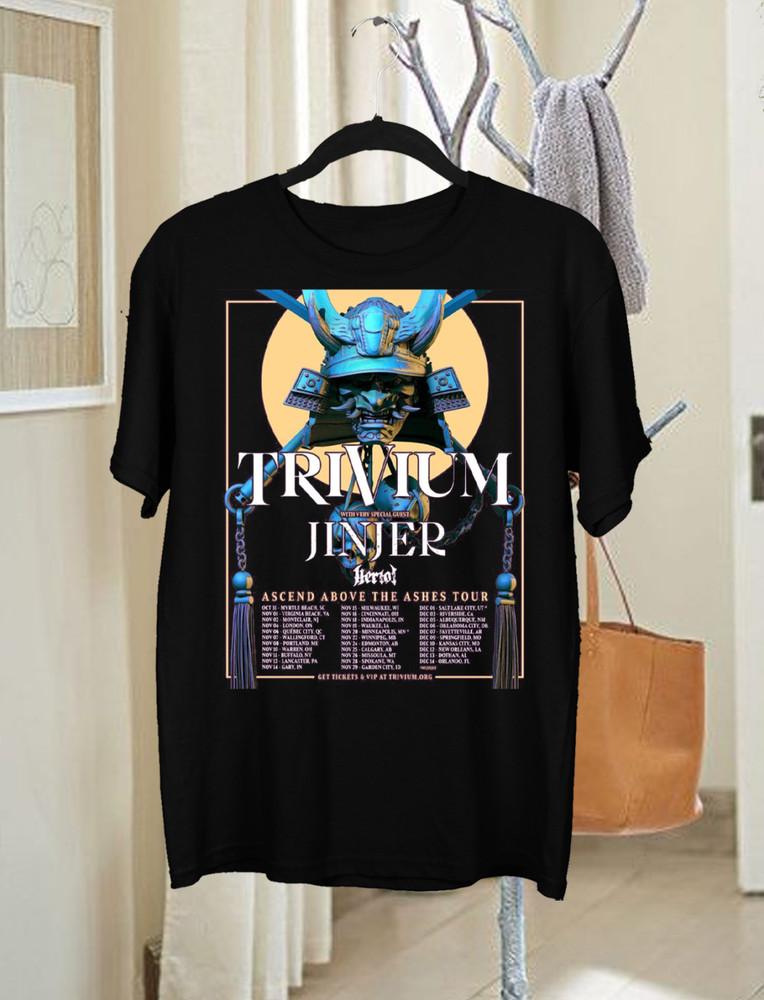 

TRIVIUM Fall 2025 Headline Tour with JINJER T Shirt Black All Size S 5XLKK356 Unisex T-Shirt XXXL