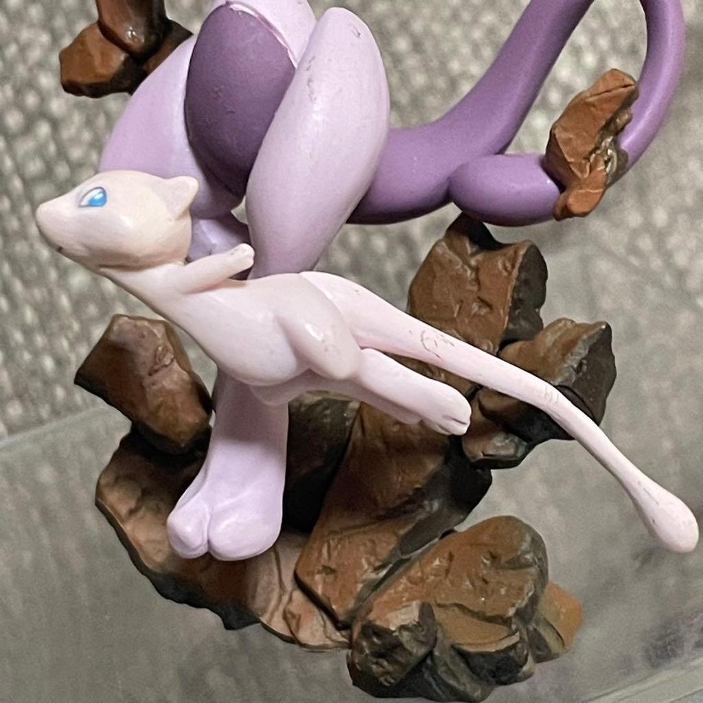 [USED] Let's Go Pikachu Eevee GEO Bonus Mew & Mewtwo Figure