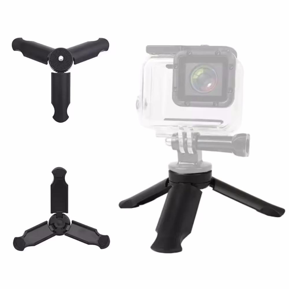 Portable Mini Table Tripod Stand Desk Tripod with 1/4'' Screw for Gopro 13 12 11 10 9 Camera Dji Action 5 4 Camera Phone Gimbal