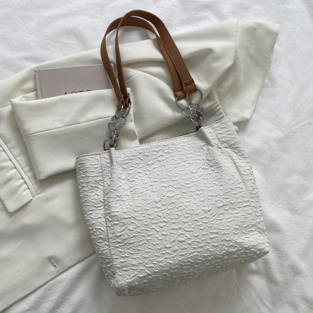 Nylon Single Shoulder Bag Korean Style Bucket Shopping Bag All-match Bowknot Tote Bag  Girls