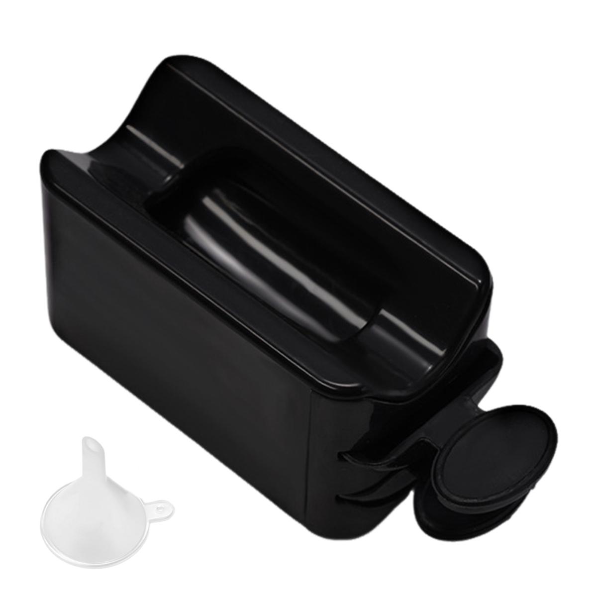 

Лоток для пудры для ногтей, двухслойный контейнер для хранения блесток с совком, профессиональный контейнер для хранения и переработки нейл-арта, инструмент для переработки пудры для ногтей