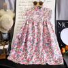 Summer Girls Floral Dress A-line Cute Princess Dress Children Fluffy Skirt Baby Girl Summer Dress