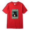 Summer casual cool loose mens Oneck Tshirt mens top mens Tshirt highquality 100 pure cotton fun cat drink coffee print