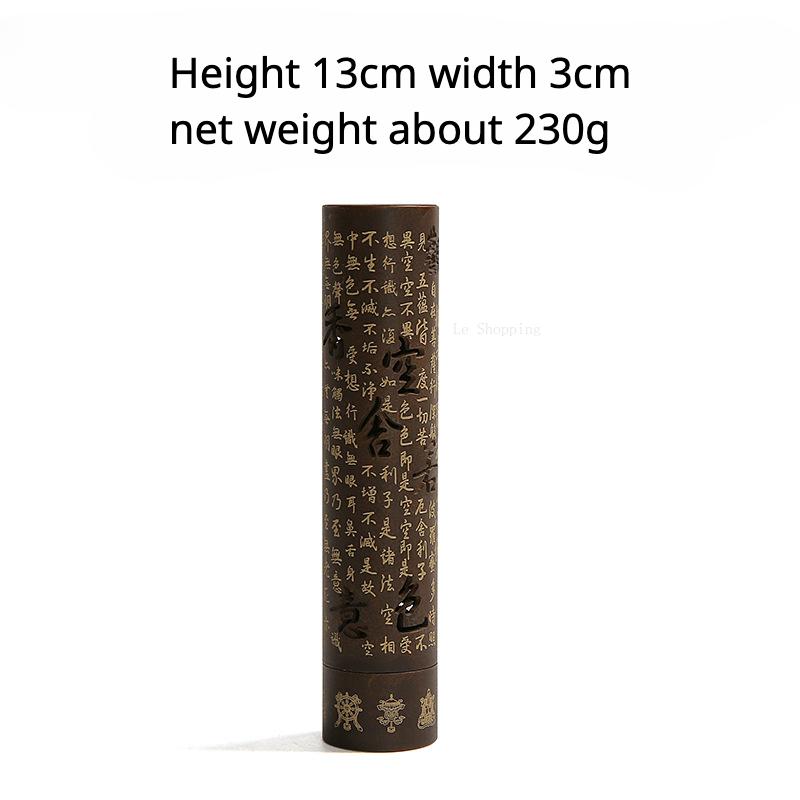 

Vintage Stick Incense Censer Pure Copper Vertical Hollowed Heart Sutra Incense Holder Home Indoor Tea Room Decoration Appliance
