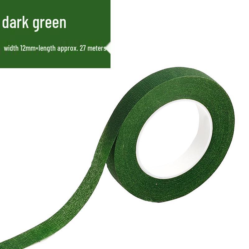 Thick Green Crepe Paper for DIY Handmade Floral Art and Rose Crafting