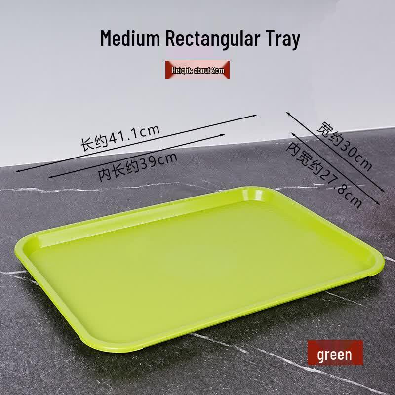 Dirien Rectangular Plastic Serving Trays