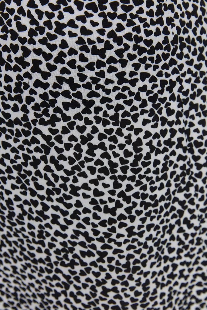 Women's Style Plus Size Black Slit Woven Viscose Skirt