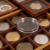 10 Pièces Récipients de Rangement pour Pièces de 60 mm Pièces Commémoratives Capsules Rondes Transparentes Hermétiques Boîtier de Présentation Clair pour Pièces Collectionneur