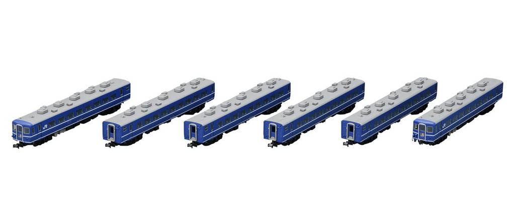 TOMIX N Gauge JR 14 Series 500 Strait Set 98781 Model Train Passenger Car Blue