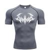 Fitness T-shirt Men's Gym Compression Sportswear High Elasticity Quick Dry Breathable Exercise Breathable Sweat Absorbing Tight Fit