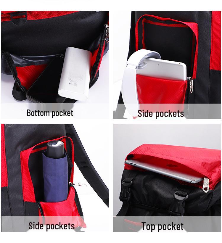 80L Venkovský turistický batoh - Velká kapacita, Unisex cestovní batoh pro kempování a sport