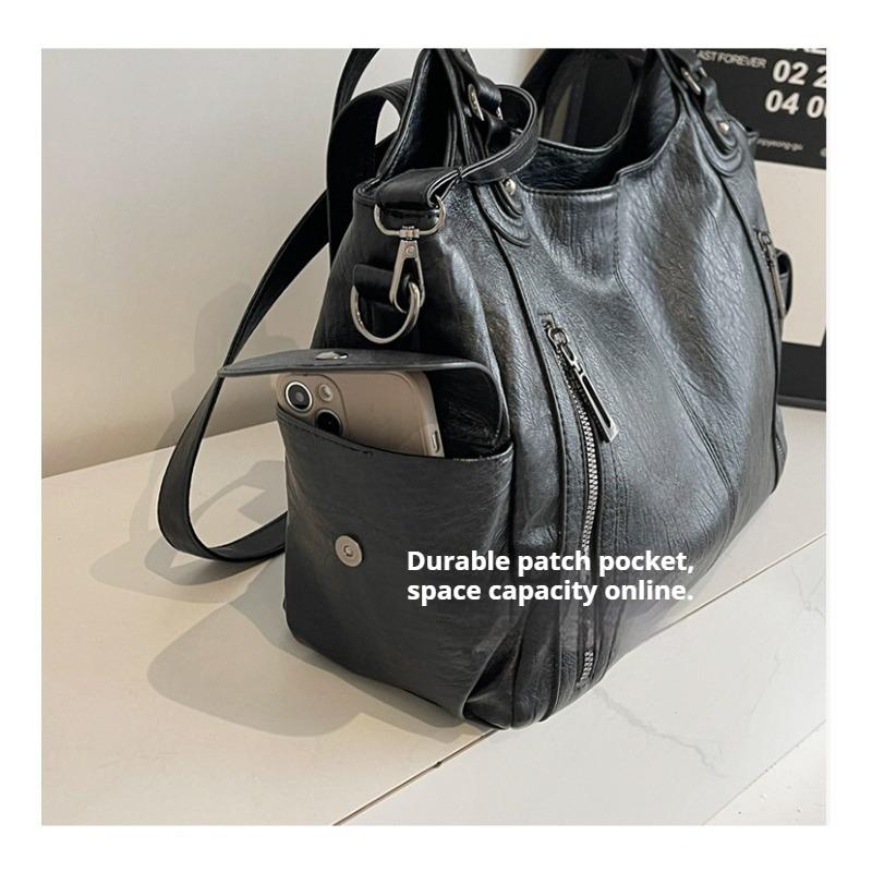 Winter Female Handbag Large Capacity Shoulder Bags Big Tote Bag Ladies Soft Leather Hobos Messenger Bags Women Shopper Bag